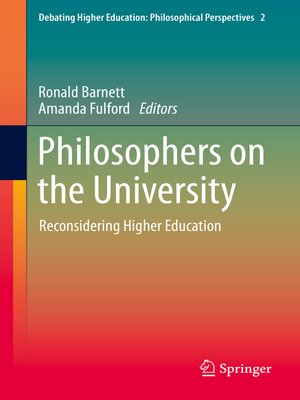 cover image of Philosophers on the University